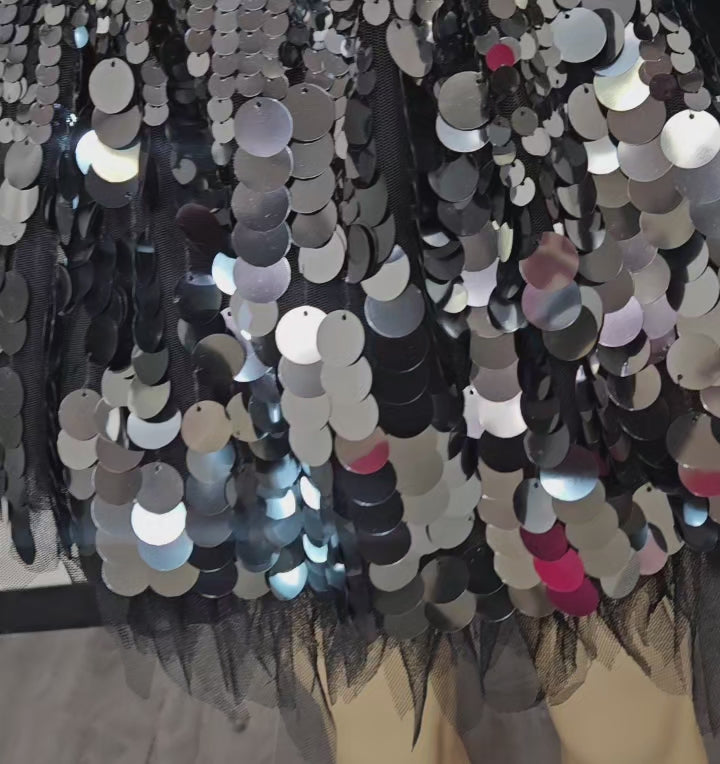 Sequin & Tulle Two piece Mini Dress