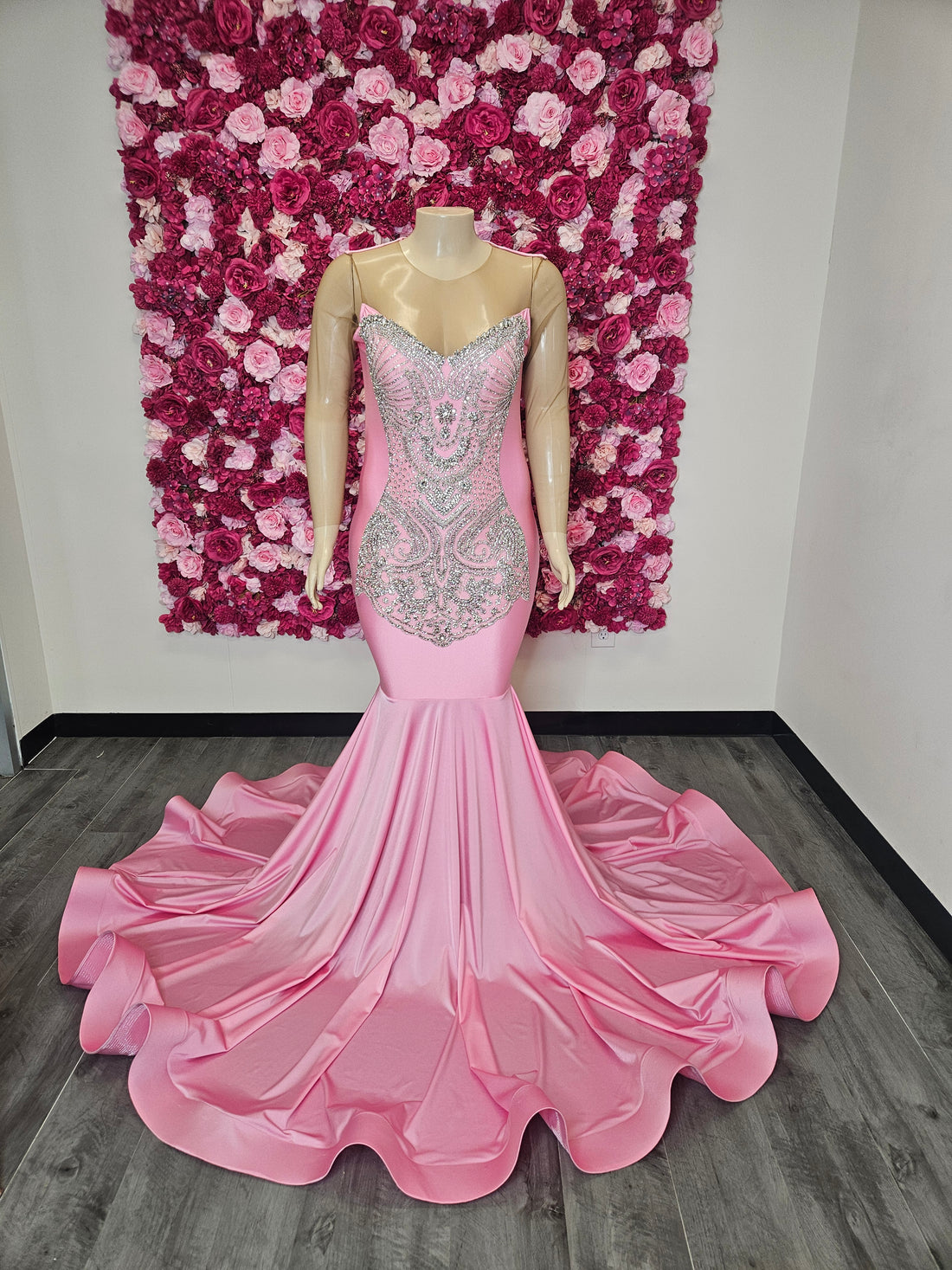 Baby Pink Mermaid Gown