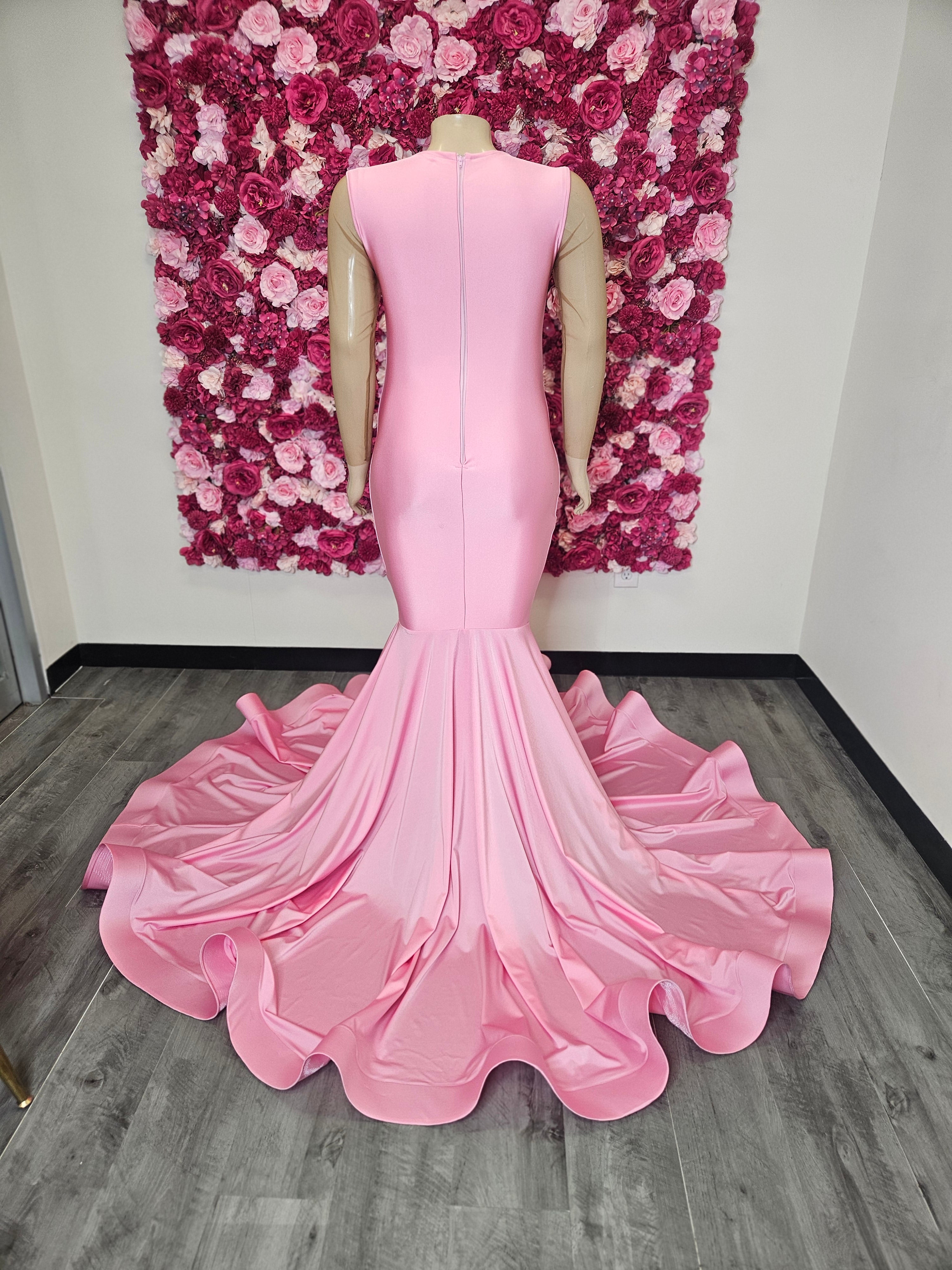 Baby Pink Mermaid Gown