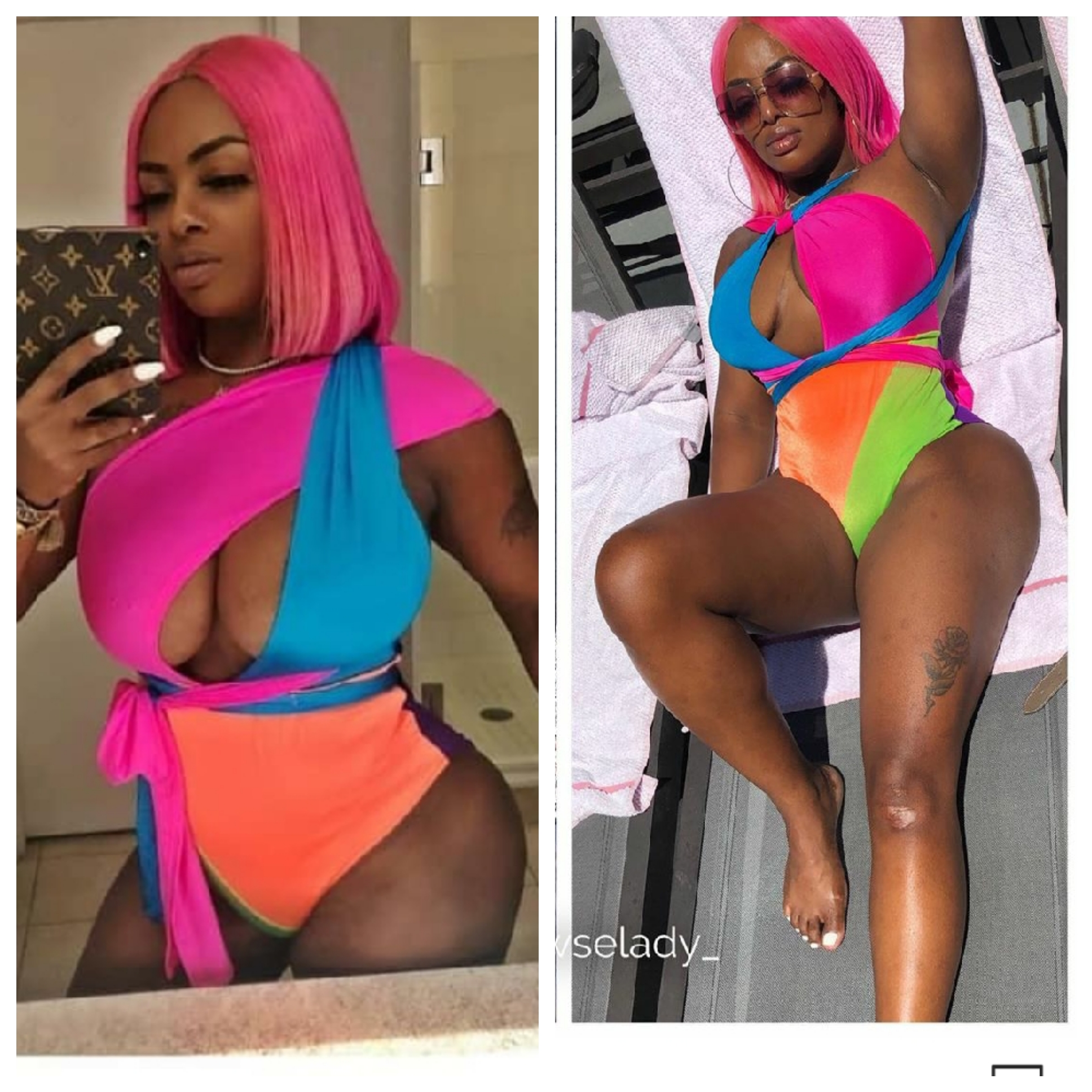 Neon Delight Infinity swimsuit