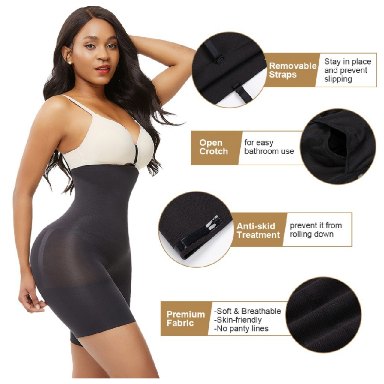 Body shaper compression spanx
