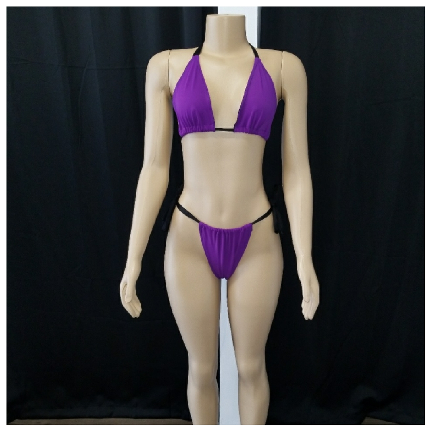 Purple 2 piece bikini swinsuit