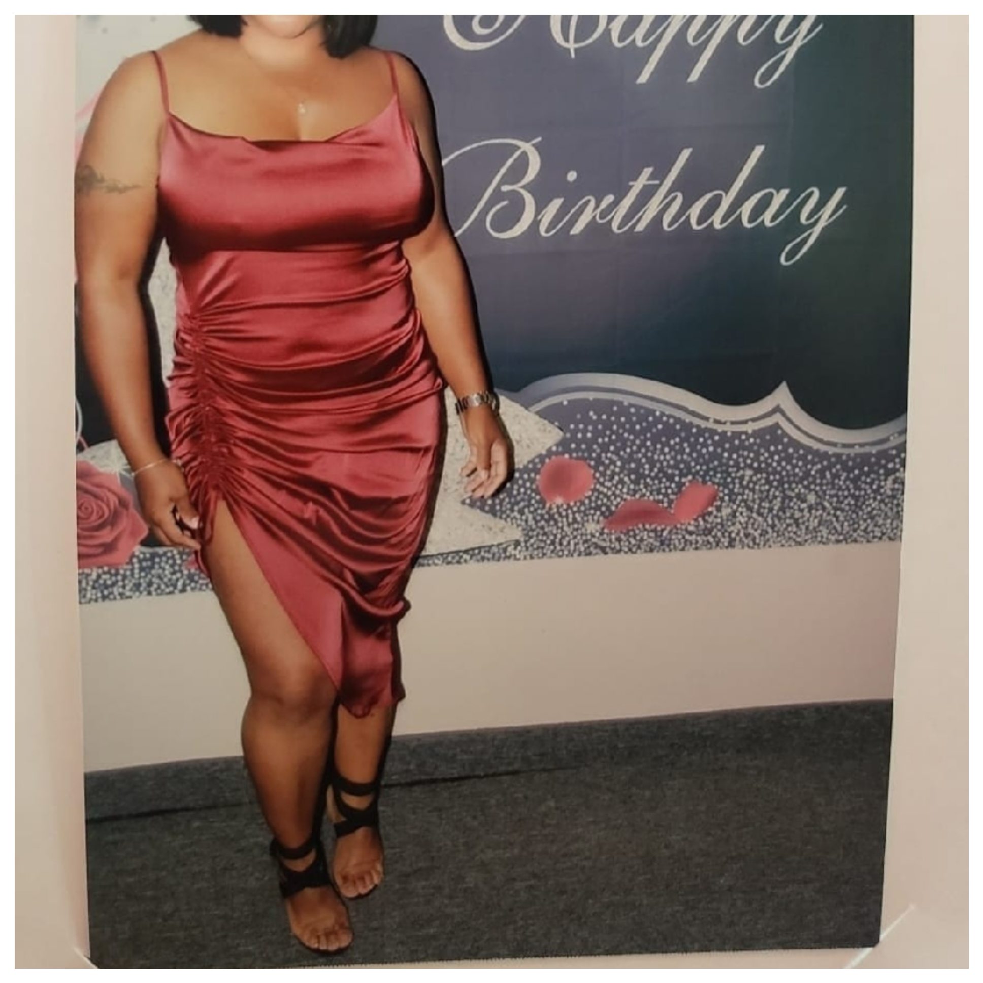 Wine date night dress