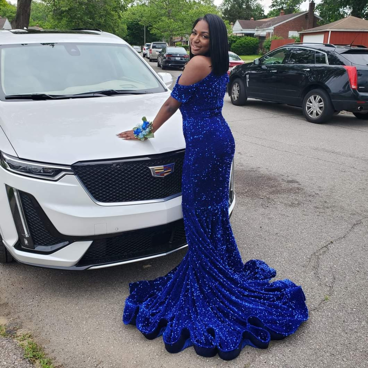 Blue Mermaid Gown in USA