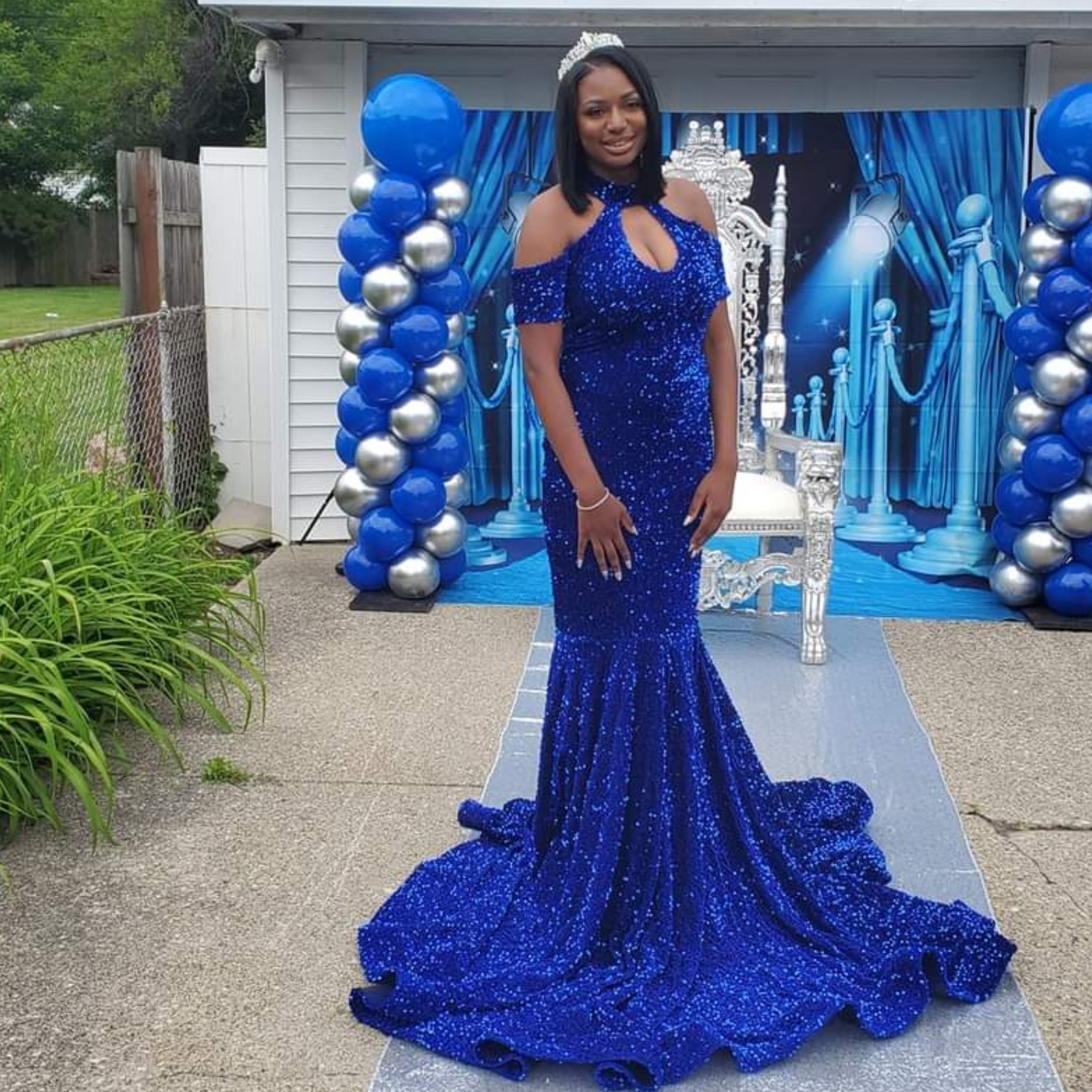 Blue Mermaid Gown USA