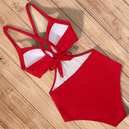 Red Sexy One Piece Monokini Swimsuit