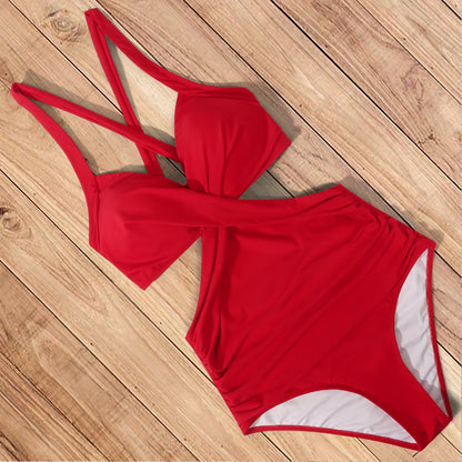 Red Sexy One Piece Monokini Swimsuit