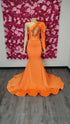 Orange Spandex Gown USA