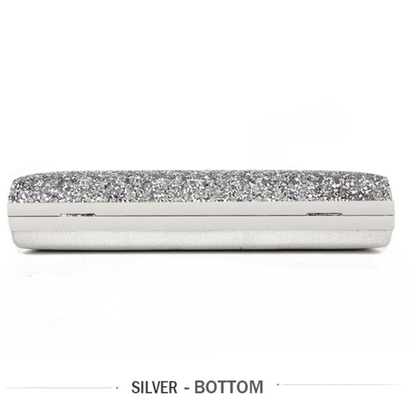 Silver Mini Clutch Shouler Bag