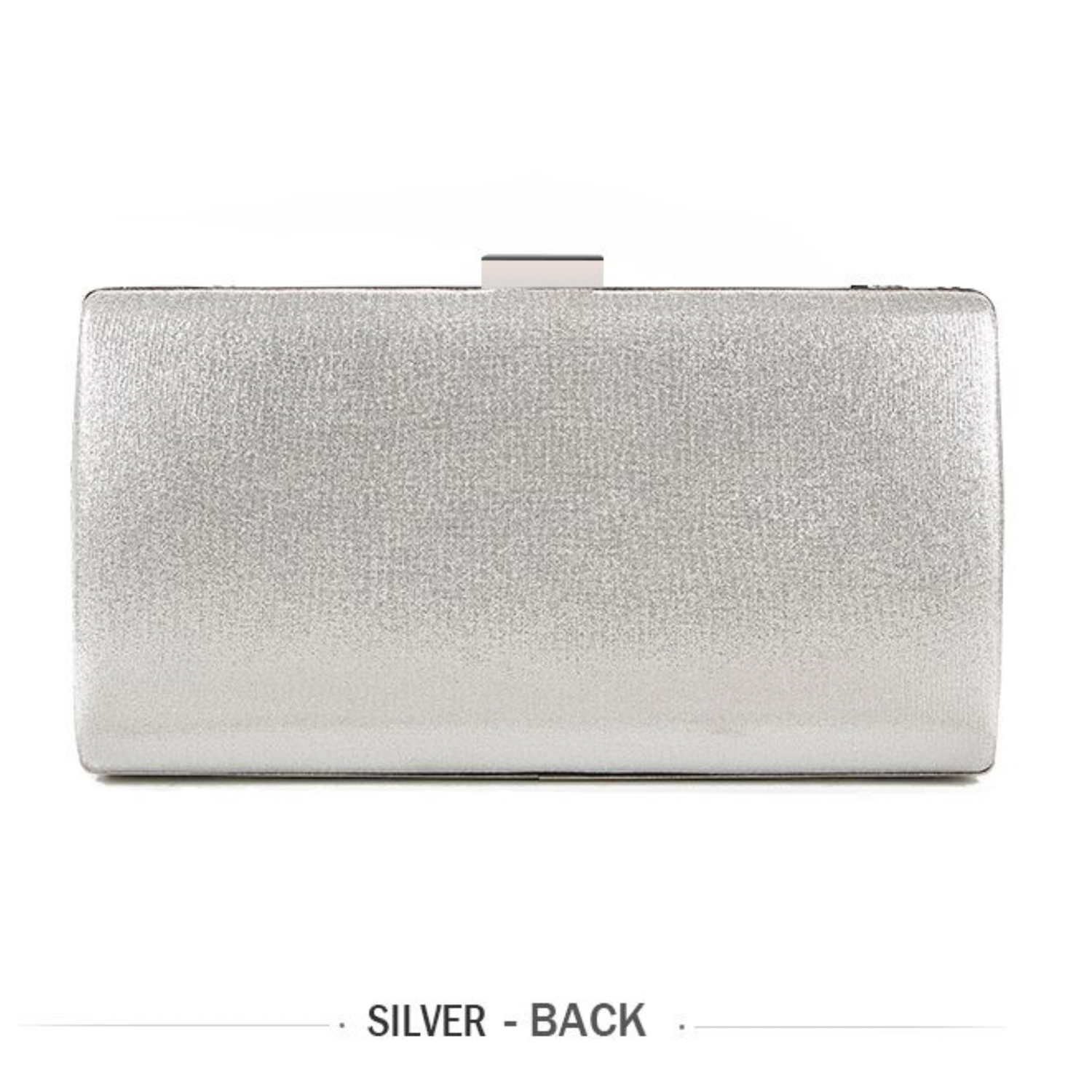 Silver Mini Clutch Shouler Bag