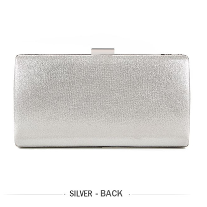 Silver Mini Clutch Shouler Bag