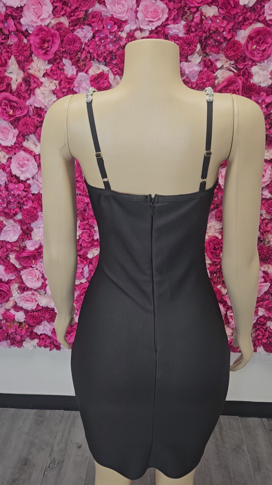 Black Bandage Dress with Silver Bling