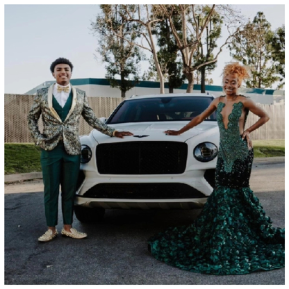 Emerald green Mermaid prom dress Near Me In USA