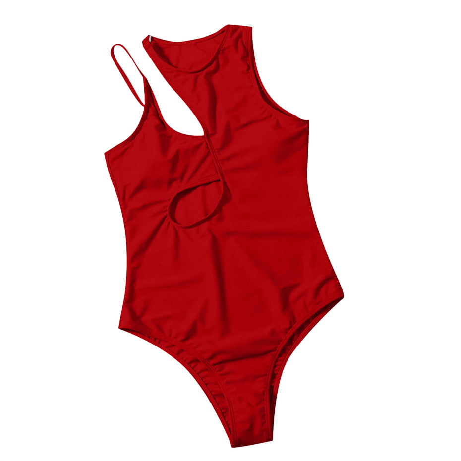 Red One Piece Swimsuit