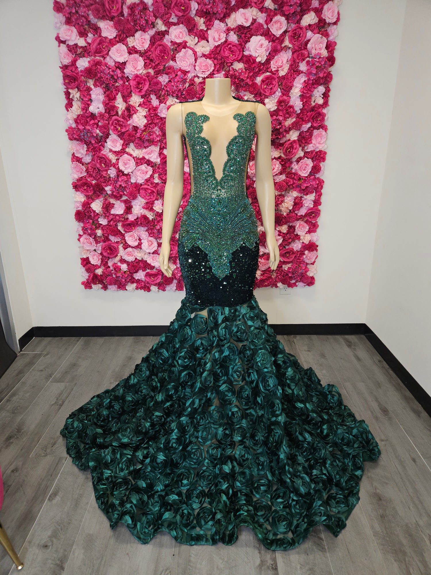 Emerald green Mermaid prom dress In USA