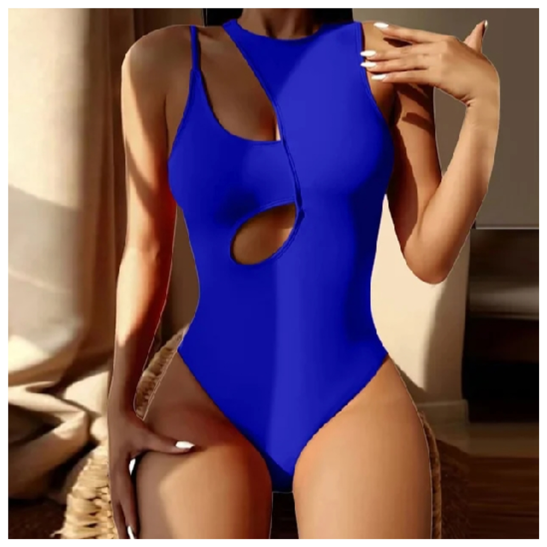 Royal Blue One Piece Swimsuit