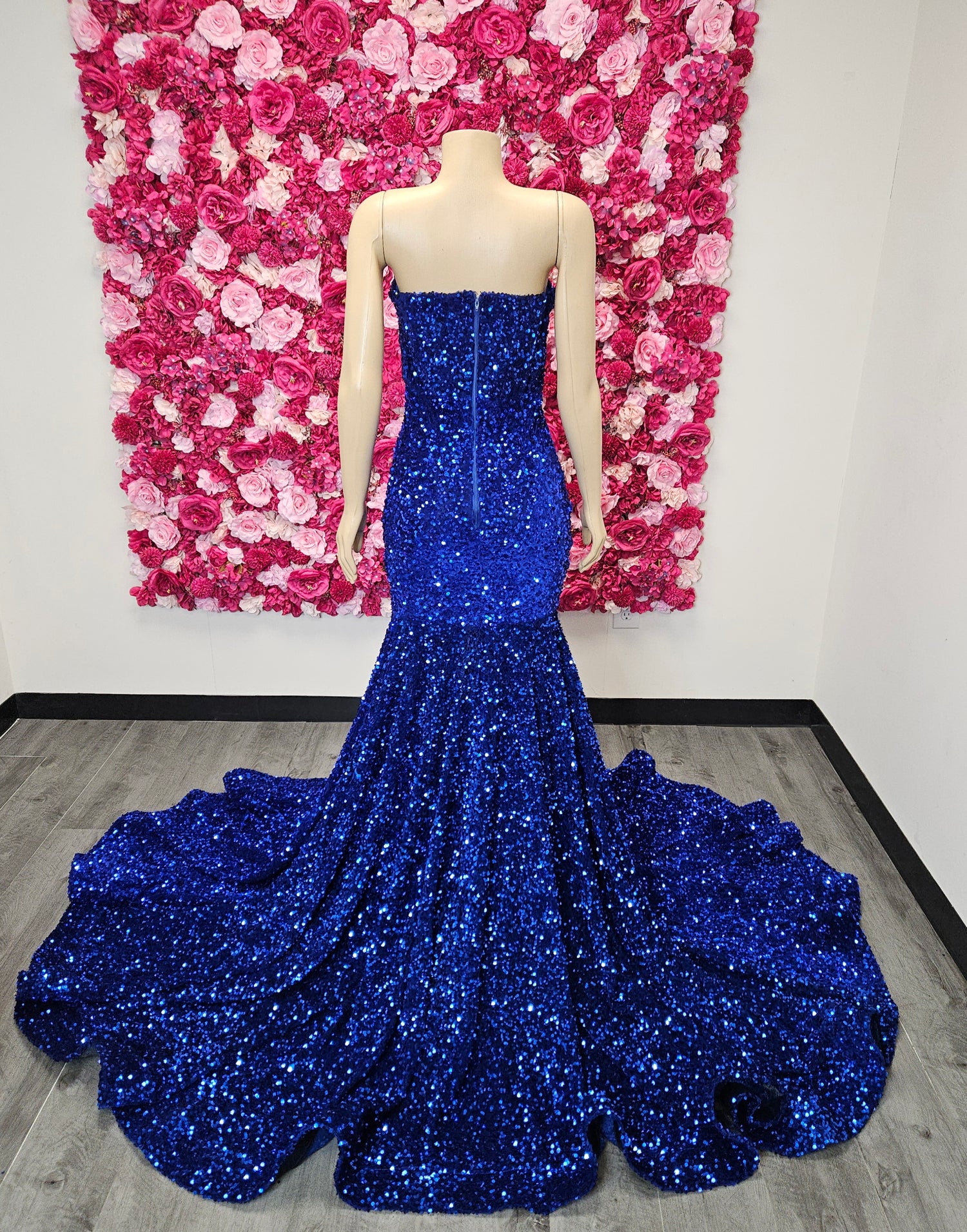 Royal Blue Gown with Split