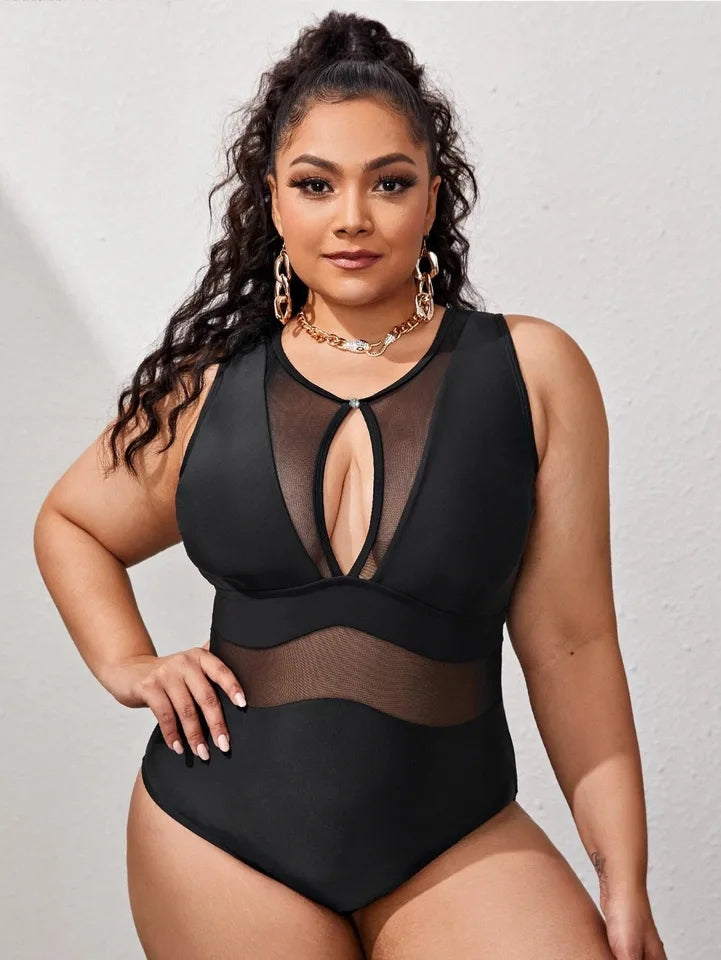 Sexy Mesh One Piece Swimsuit