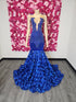 royal blue mermaid gown In USA