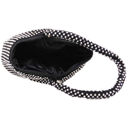 Black Rhinestone Mini Bag