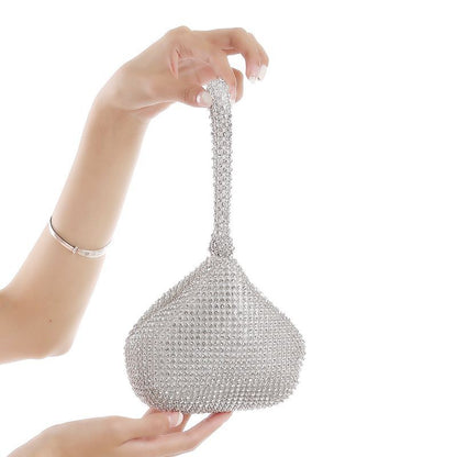 Silver Rhinestone Mini purse