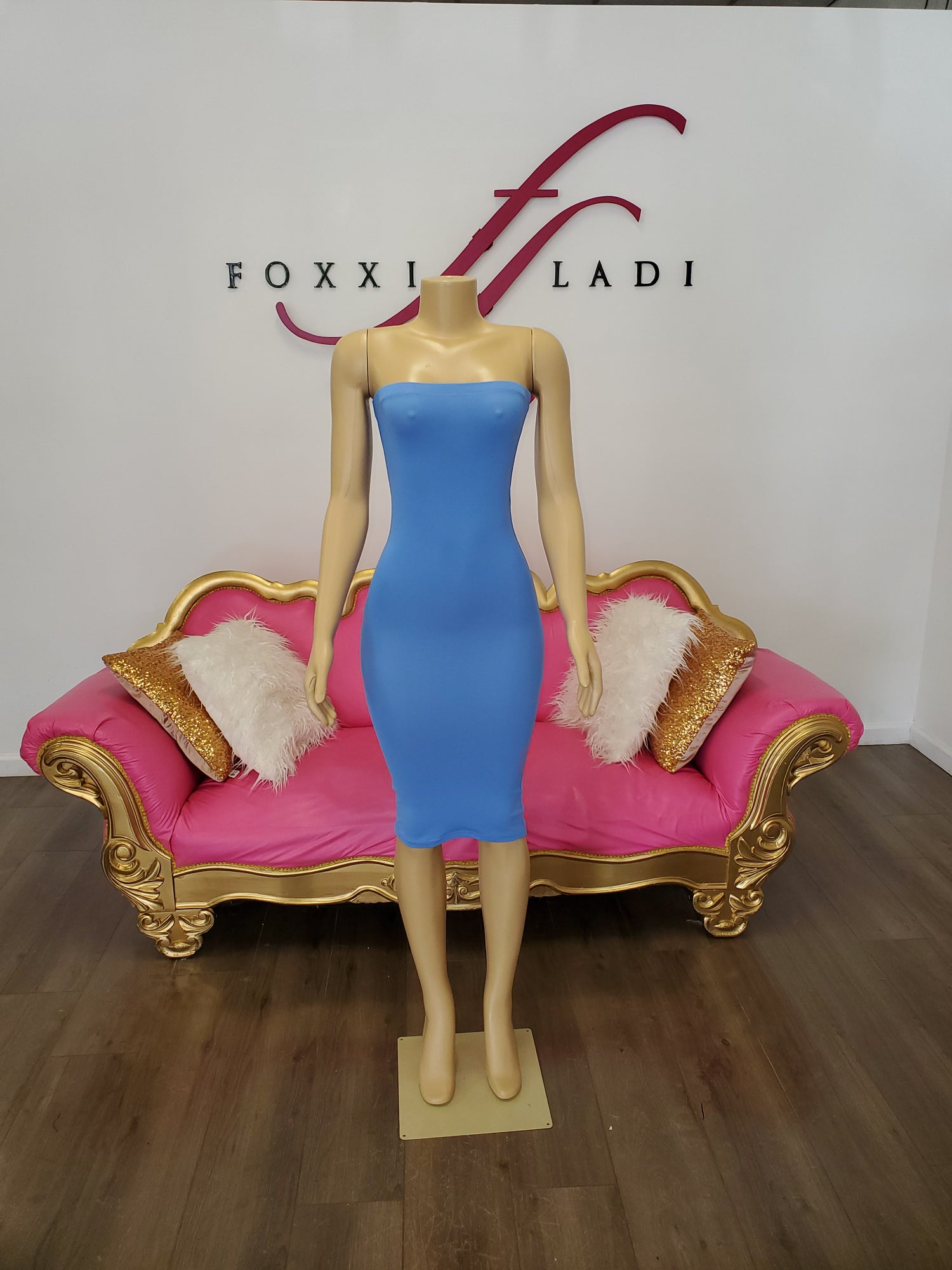 Periwinkle blue Tube Dress