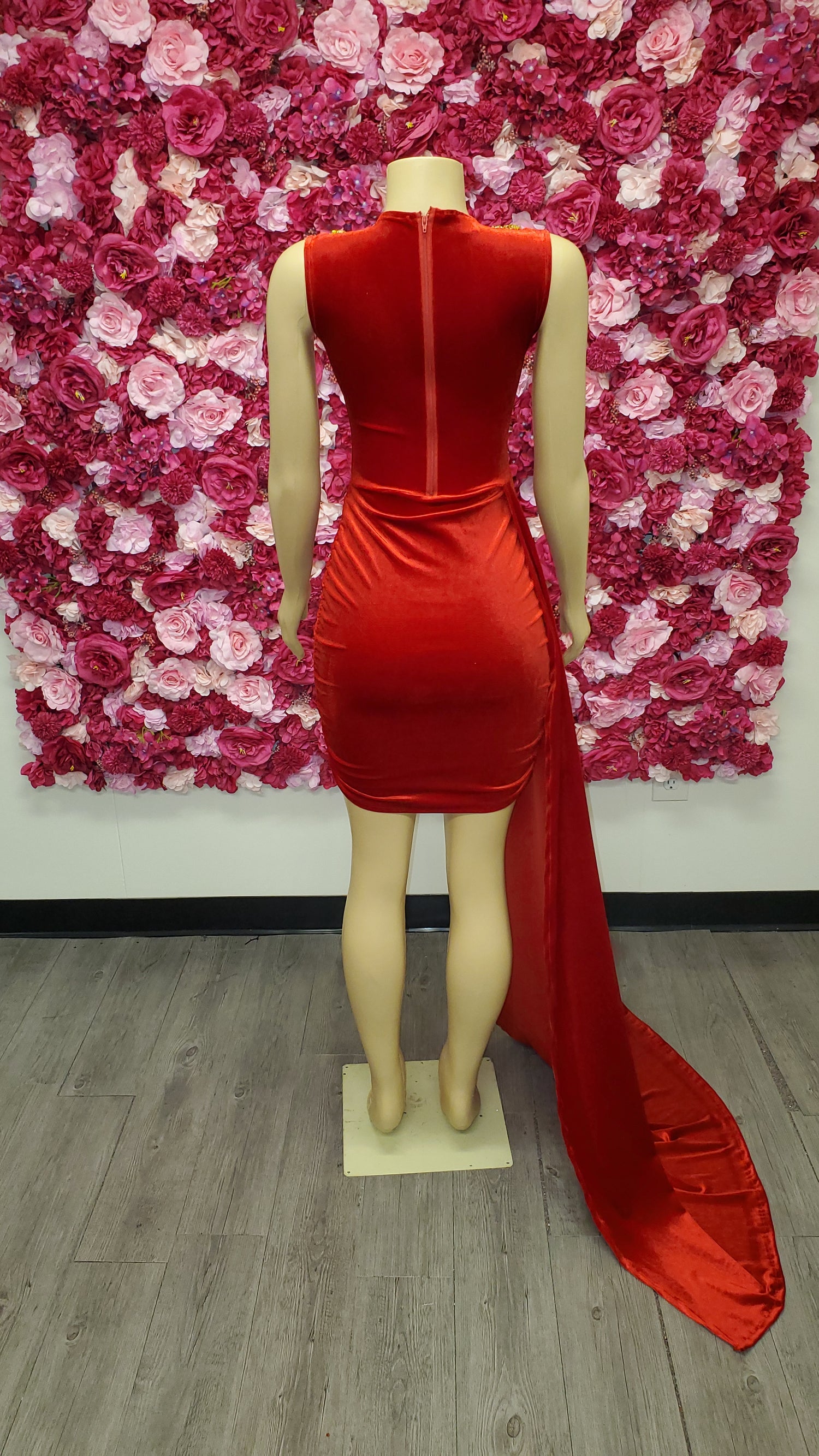 Red diamonds prom dress USA