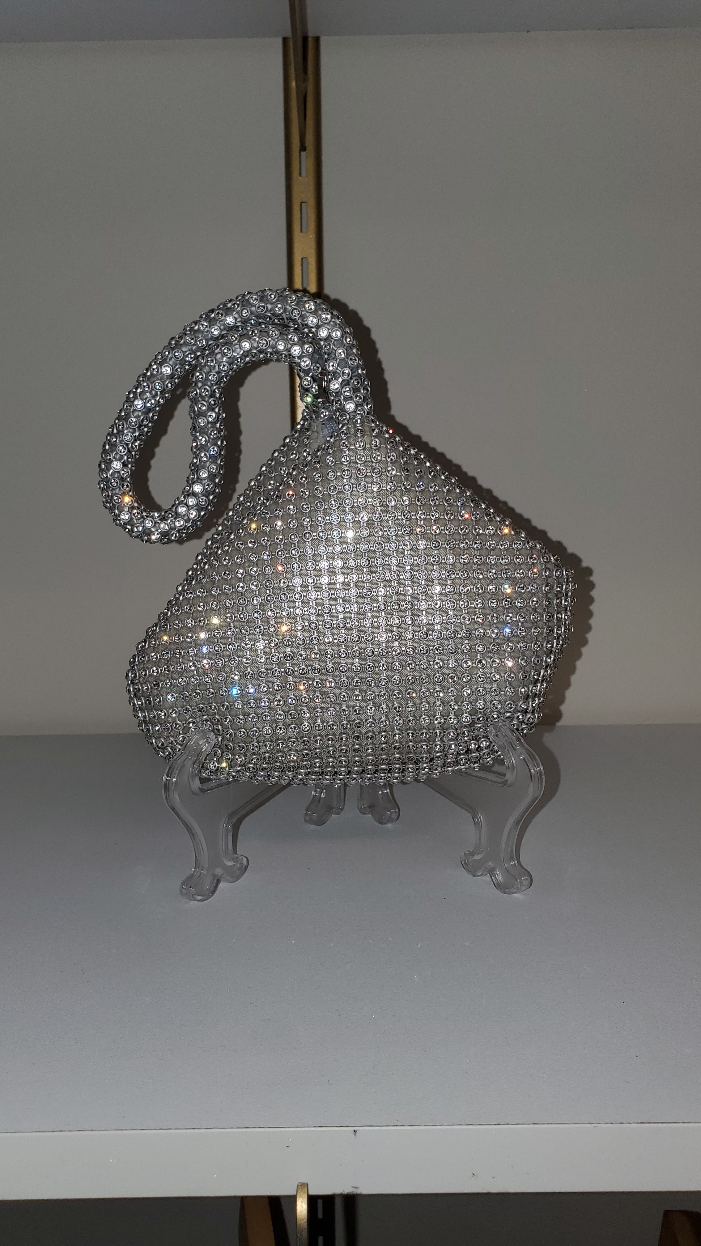 Silver Rhinestone Mini purse