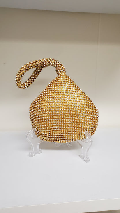 Gold Rhinestone Mini Bag