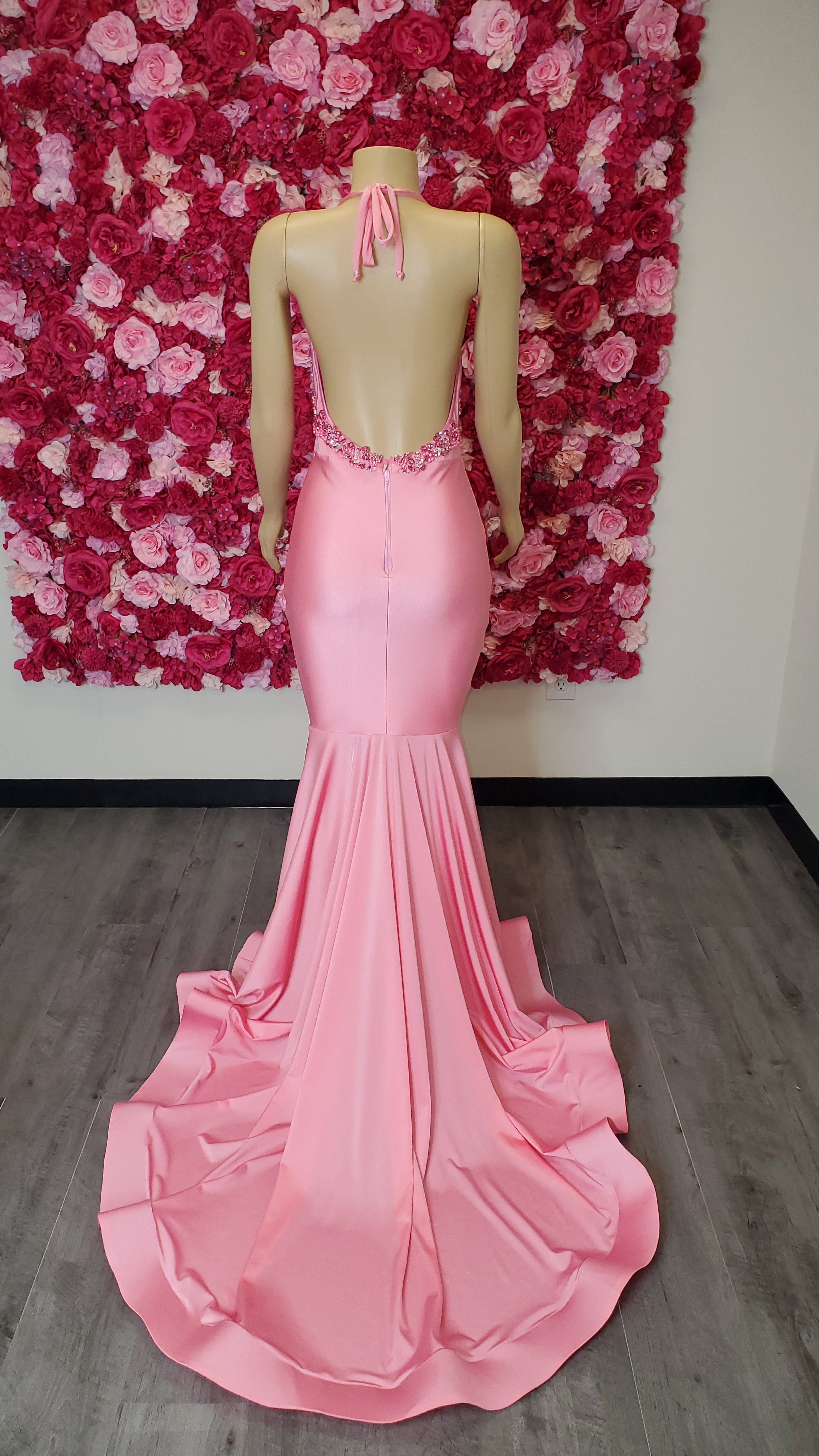 long pink  prom dress In USA