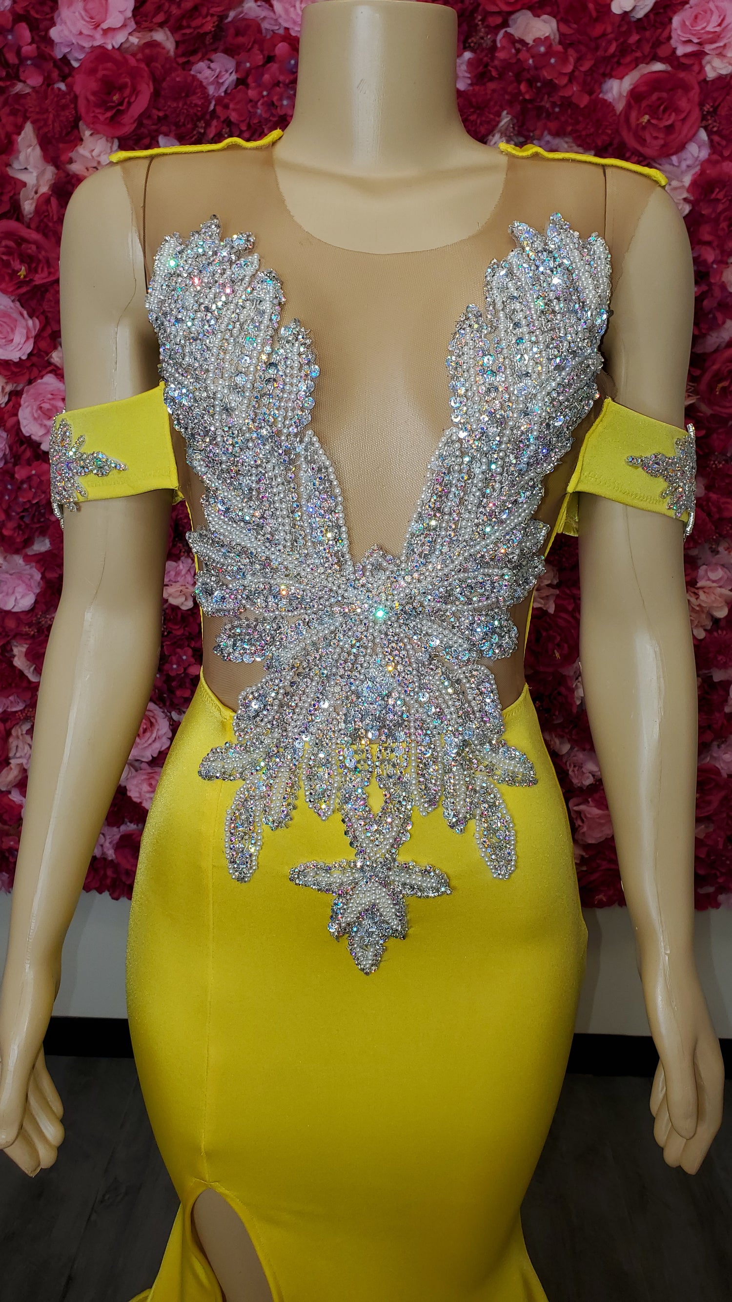 Yellow Mermaid Gown USA