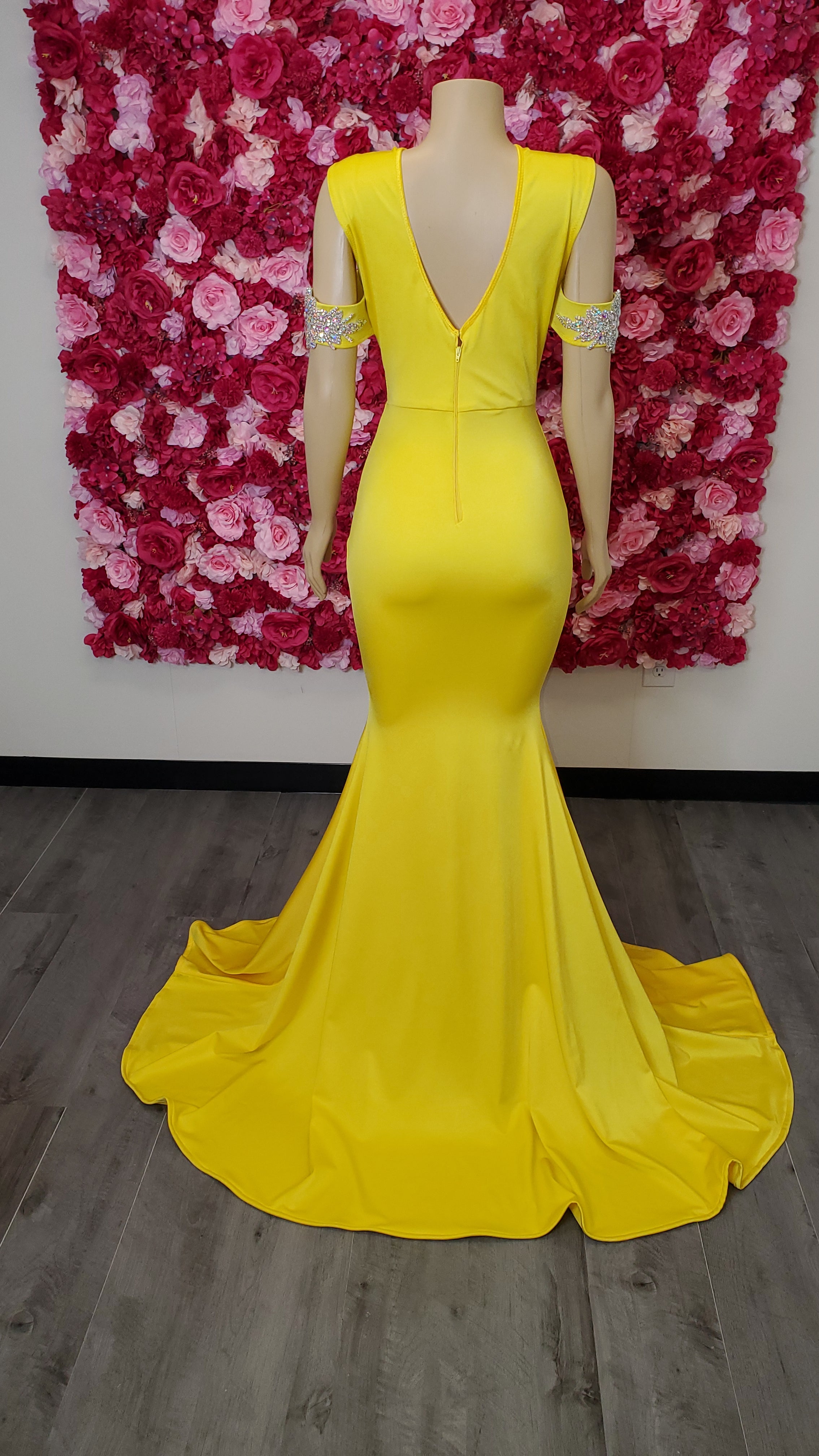 Yellow Mermaid Gown In USA