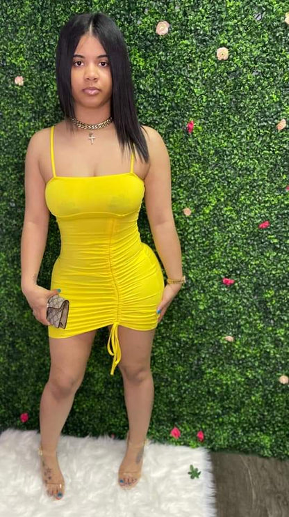 Yellow summer dress