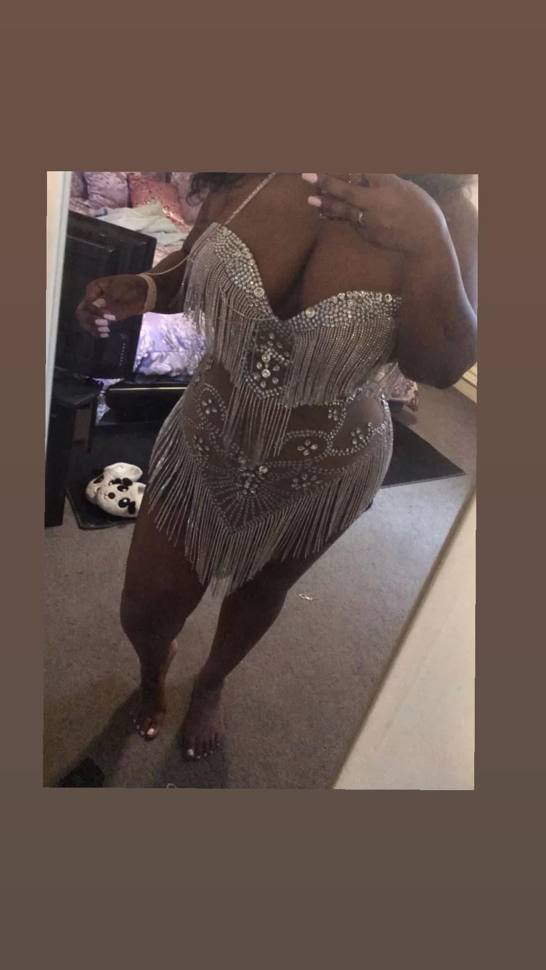 FREAKUM Rhinestone Leotard Nude
