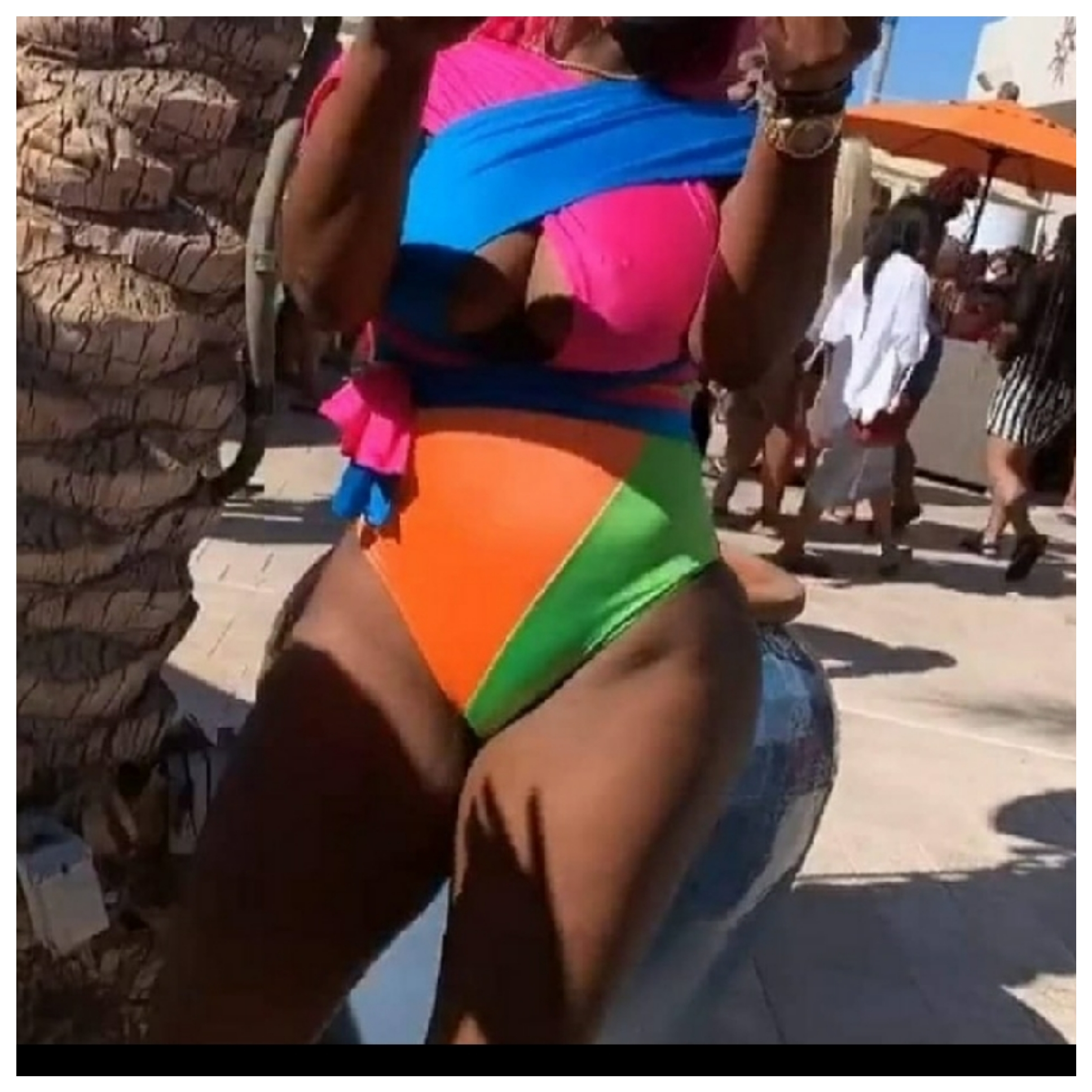Neon Delight Infinity swimsuit