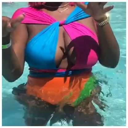 Neon Delight Infinity swimsuit