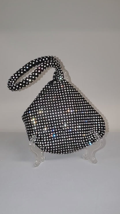 Silver Rhinestone Mini purse