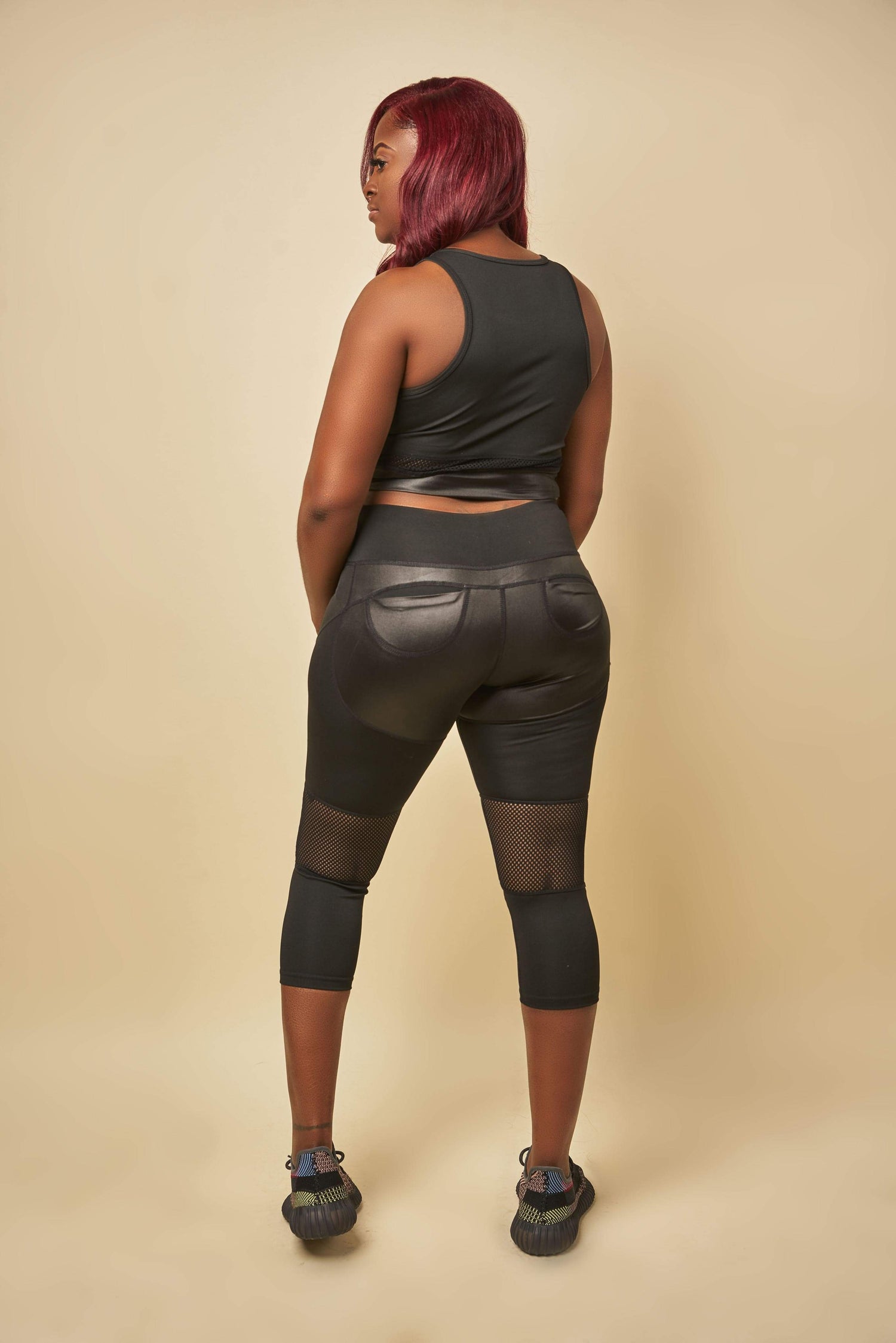 Foxxiladi Black activewear Set